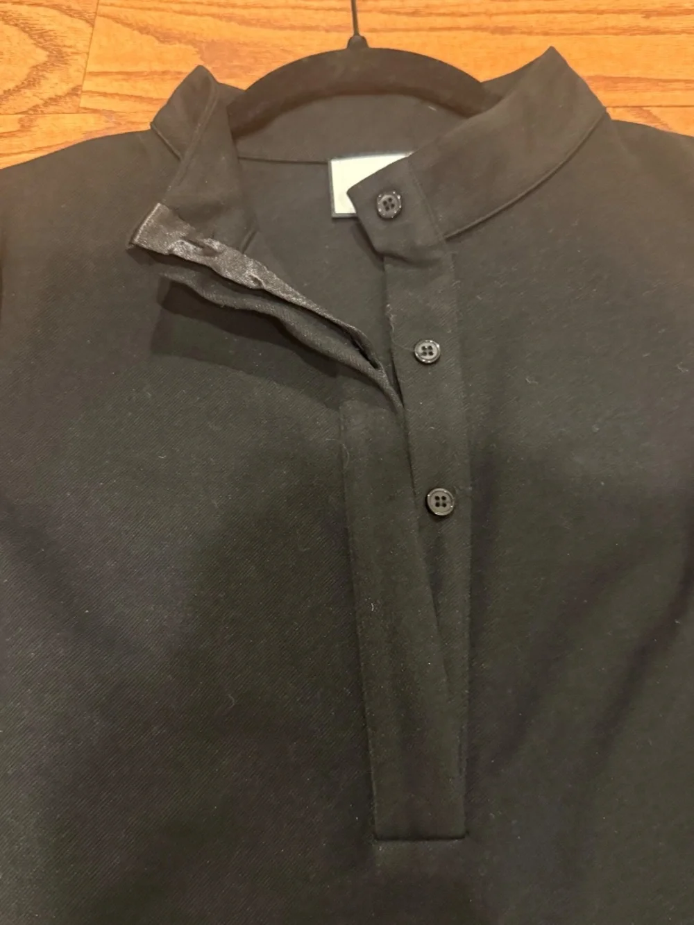 Tuckernuck Avery Dress XS Black Shift Dress Long Sleeve Classic Preppy Mini - Picture 6 of 13